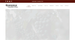 Desktop Screenshot of habershamwinery.com