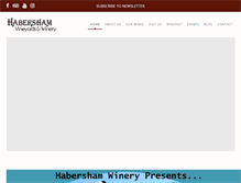 Tablet Screenshot of habershamwinery.com